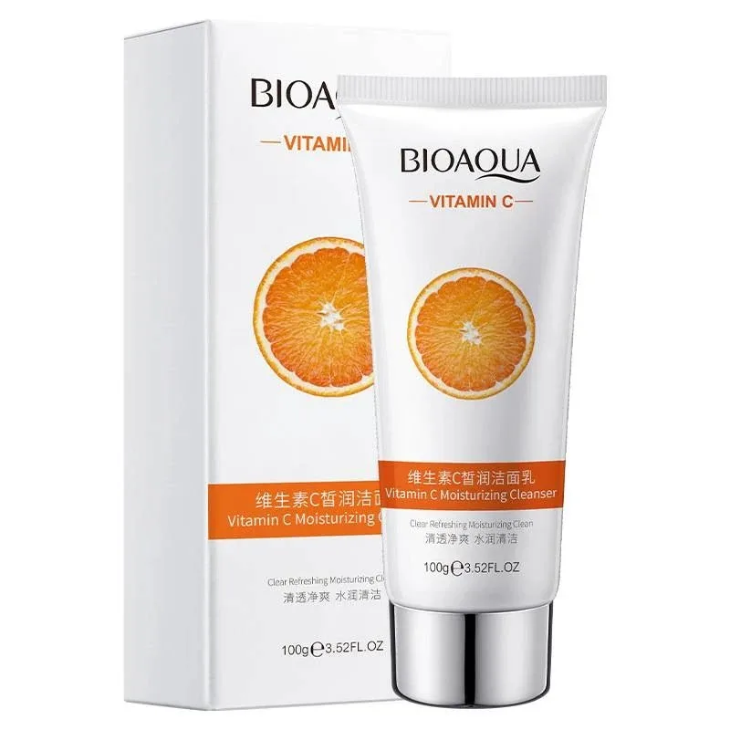 BIOAQUA VITAMIN C MOISTURIZING CLEANSER - DEEP CLEANSING & BRIGHTENING FACIAL WASH - 100G