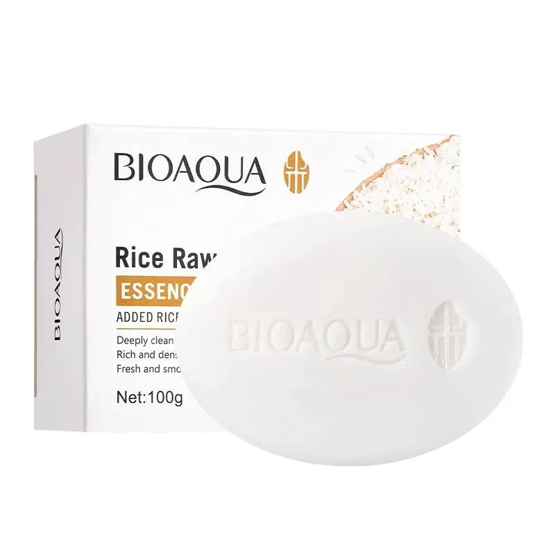 BIOAQUA RICE RAW PULP ESSENCE SOAP - 100G