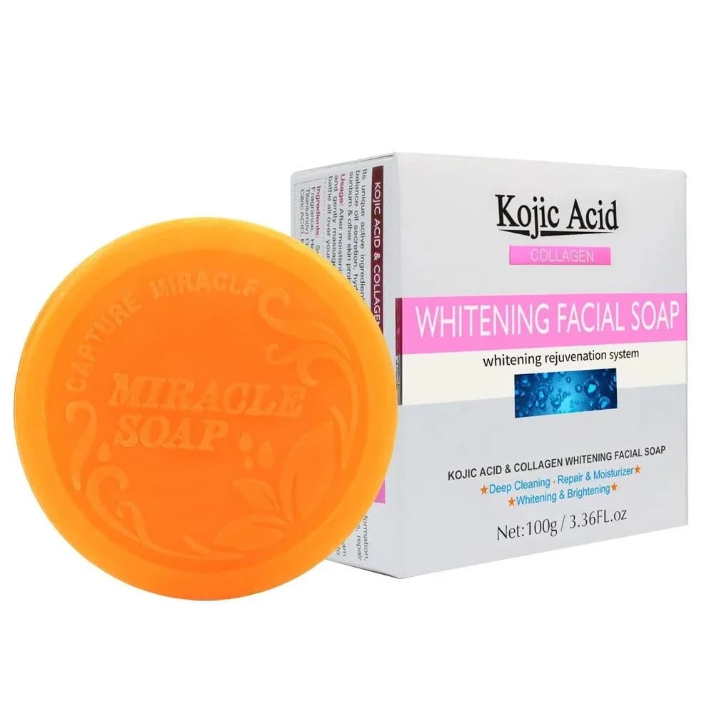 GUANJING KOJIC ACID COLLAGEN SOAP FOR DARK SPOTS 100G